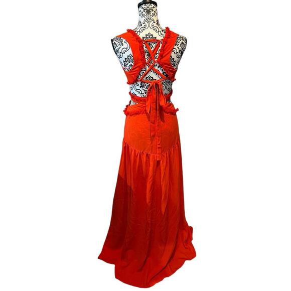 The Sang FLY LIKE HER TANK MAXI DRESS (RED) Size S - Picture 4 of 13